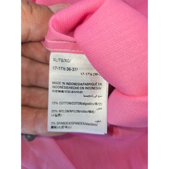 Alfani Mens Pink Long Sleeve Dress Shirt XL Regular Fit - Picture 6 of 7